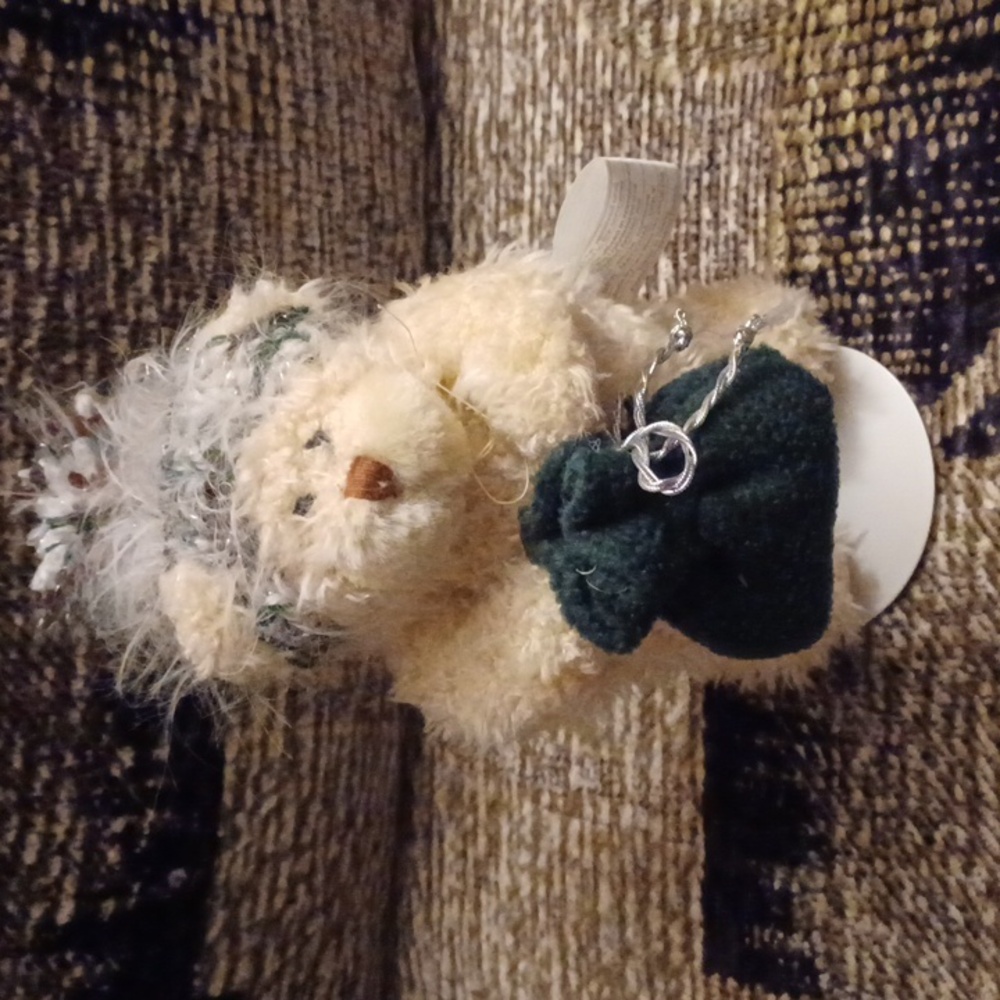 4/$80 Adorable Teddy Bear with Knit Hat & Gift Bag - Stand